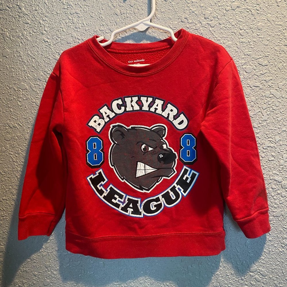 *2/$15* Garanimals Boys 3T Red Backyard League Sweater